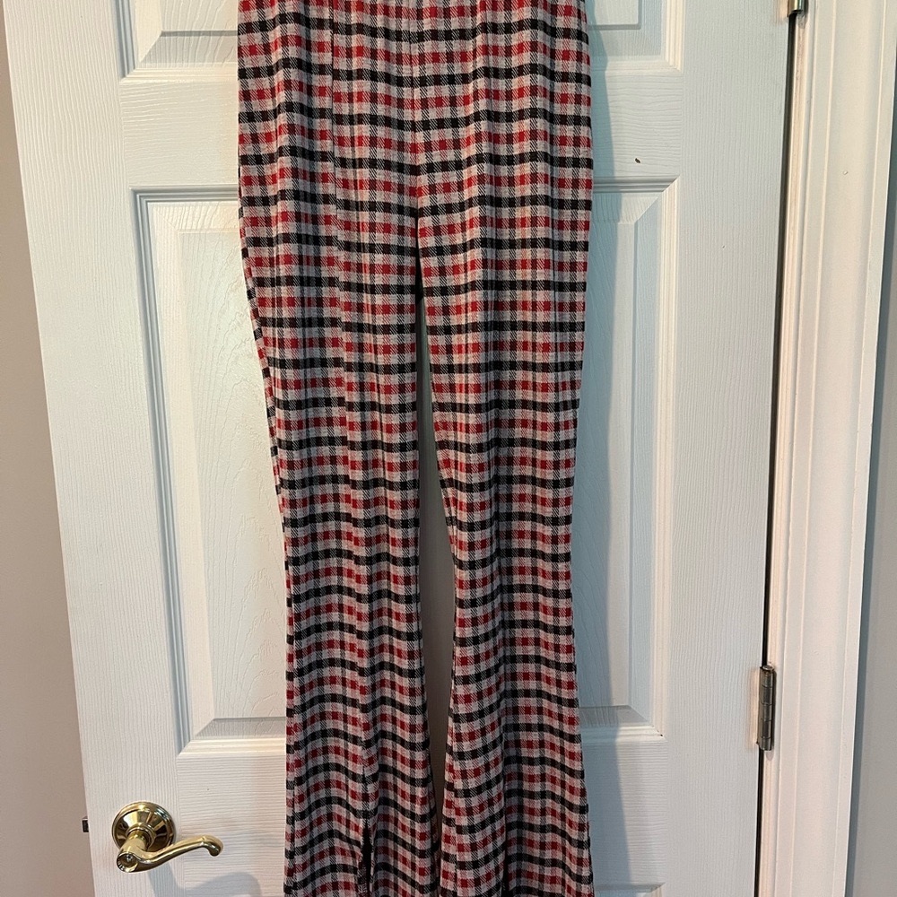 Urban Renewal Red and Black Plaid Pants